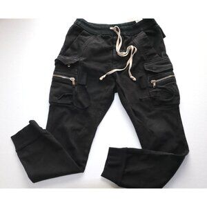Inspired Rick Owens Cargo Jogger Black Waist 28" Heavyweight Unbranded